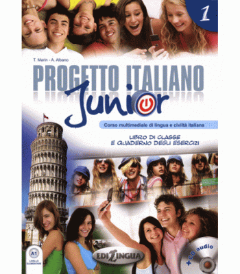 Progetto Italiano Junior 1 Udžbenik i radna sveska + DVD+CD Progetto Italiano Junior 1 Udžbenik i radna sveska + DVD+CD