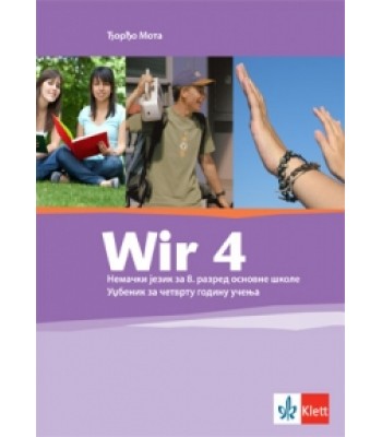 Nemački jezik 8, udžbenik „WIR 4” + CD